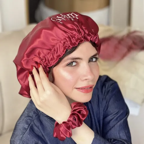 Glam Elastic satin bonnet