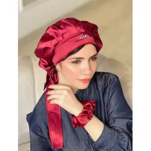 Glam Tie Satin Bonnet