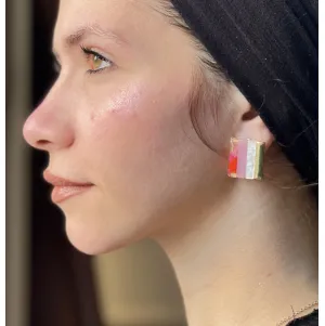 Stripped Golden Earings